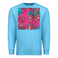 Ocean Blue pink turquoise gemstoes seamless pattern Premium Sweatshirt - HRA Design Shop
