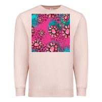 Pale Pink pink turquoise gemstoes seamless pattern Premium Sweatshirt - HRA Design Shop