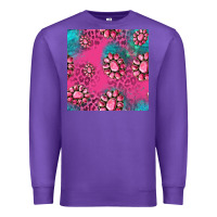 Purple pink turquoise gemstoes seamless pattern Premium Sweatshirt - HRA Design Shop
