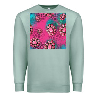 Seafoam pink turquoise gemstoes seamless pattern Premium Sweatshirt - HRA Design Shop