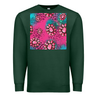 Sports Green pink turquoise gemstoes seamless pattern Premium Sweatshirt - HRA Design Shop