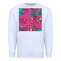 White pink turquoise gemstoes seamless pattern Premium Sweatshirt - HRA Design Shop