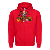 Red Heifer cow halloween Zipper Hoodie - RanaPortraitStore