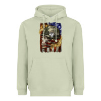 Matcha Army skull 4th of july Heavyweight Hoodie - CowGirlArtShop