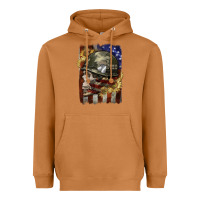 Meerkat Army skull 4th of july Heavyweight Hoodie - CowGirlArtShop