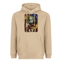 Mushroom Army skull 4th of july Heavyweight Hoodie - CowGirlArtShop