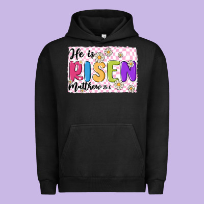 Checkered Risen Urban Hoodie Designed By Maliassmallbusiness