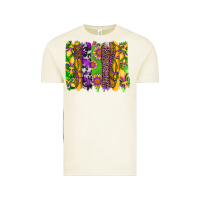Vintage Arctic mardi gras sunflower fleur de lis leopard cowhide brushstrokes Vintage Tee - Artiststas