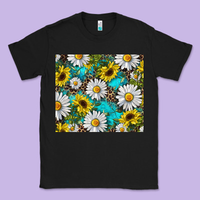 Classic Tee Daisy and sunflower