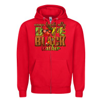 Red unapologetically dope black teacher juneteenth Zipper Hoodie - texasbilliewilder