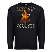Black lets get toasted Premium Sweatshirt - CowhideDigitalArt