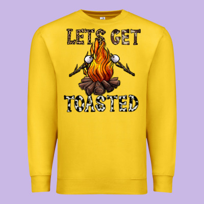 Lets Get Toasted Premium Sweatshirt Designed By Cowhidedigitalart