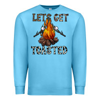 Ocean Blue lets get toasted Premium Sweatshirt - CowhideDigitalArt
