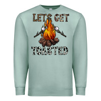 Seafoam lets get toasted Premium Sweatshirt - CowhideDigitalArt