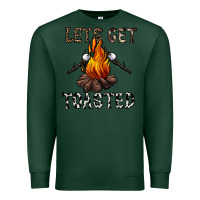 Sports Green lets get toasted Premium Sweatshirt - CowhideDigitalArt