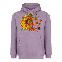 Lavender sunflower and autumn leaves Heavyweight Hoodie - HRA Design Shop