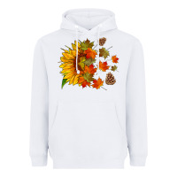 Sunflower And Autumn Leaves Heavyweight Hoodie | Teevron