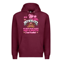 As A Libra Girl I Was Born With My Heart On My Sleeve And A Mouth Premium Hoodie | Teevron