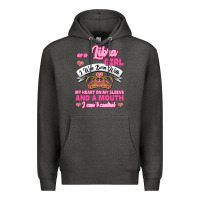 Charcoal Heather As A Libra Girl I Was Born With My Heart On My Sleeve And A Mouth Premium Hoodie - Jasminsmagicworld