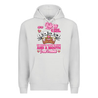 Dove Grey As A Libra Girl I Was Born With My Heart On My Sleeve And A Mouth Premium Hoodie - Jasminsmagicworld