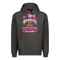 Smoke As A Libra Girl I Was Born With My Heart On My Sleeve And A Mouth Premium Hoodie - Jasminsmagicworld