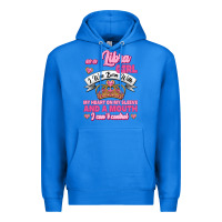 True Royal As A Libra Girl I Was Born With My Heart On My Sleeve And A Mouth Premium Hoodie - Jasminsmagicworld
