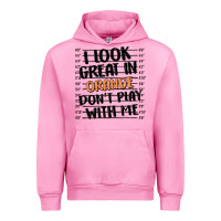 Fuchsia Pink i look great in orange don't play with me Urban Hoodie - MaliasSmallBusiness