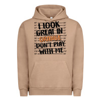 Pigment Burro i look great in orange don't play with me Urban Hoodie - MaliasSmallBusiness