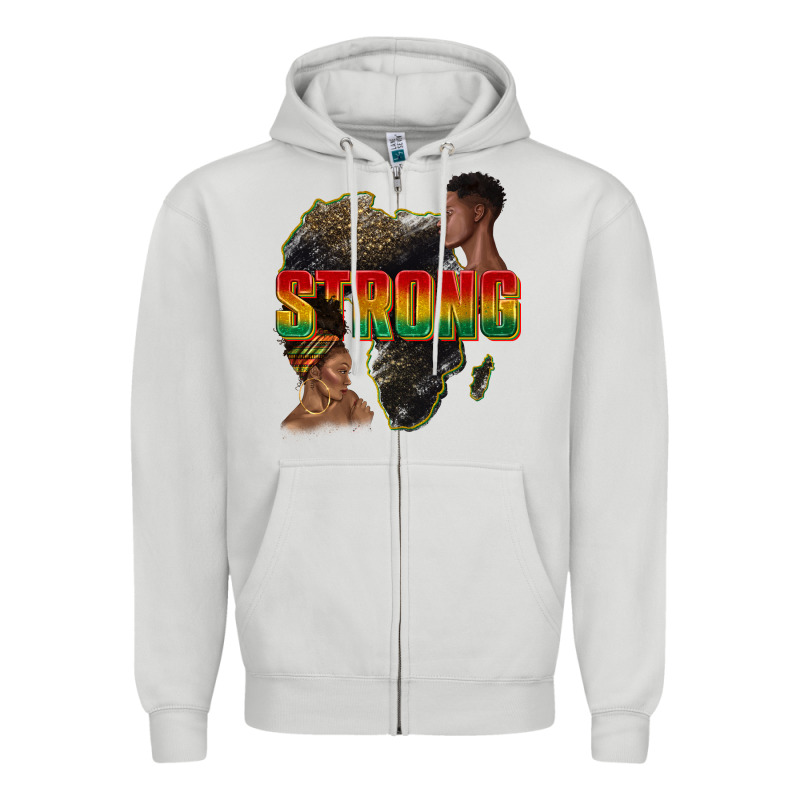 Strong With Glitter Zipper Hoodie by texasbilliewilder | Teevron