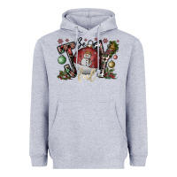 Heather Grey be joy ful Heavyweight Hoodie - CowhideDigitalArt