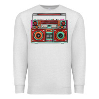 Oatmeal Heather Boombox Premium Sweatshirt - FaDigitalArtStudio