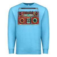 Ocean Blue Boombox Premium Sweatshirt - FaDigitalArtStudio