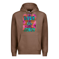 Chestnut love like jesus Premium Hoodie - BarkalooDesign