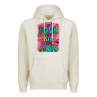 Oatmeal Heather love like jesus Premium Hoodie - BarkalooDesign