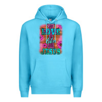 Ocean Blue love like jesus Premium Hoodie - BarkalooDesign