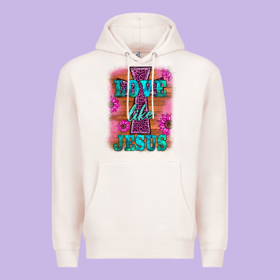 Love Like Jesus Premium Hoodie Designed By Barkaloodesign