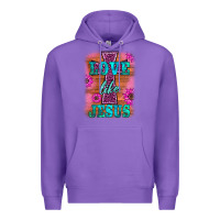 Purple love like jesus Premium Hoodie - BarkalooDesign