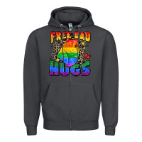 Smoke free dad hugs Zipper Hoodie - Zillion Design Studio