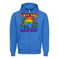 True Royal free dad hugs Zipper Hoodie - Zillion Design Studio
