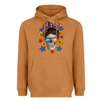 Meerkat American mom skull Heavyweight Hoodie - Neo Western