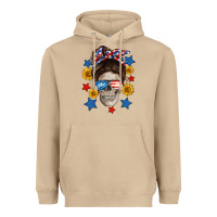 Mushroom American mom skull Heavyweight Hoodie - Neo Western