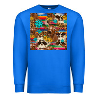 True Royal western sunflower bucket cow seamless pattern Premium Sweatshirt - HRA Design Shop