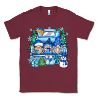 Burgundy snowman gnome truck Classic Tee - Zillion Design Studio