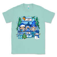 Seafoam snowman gnome truck Classic Tee - Zillion Design Studio