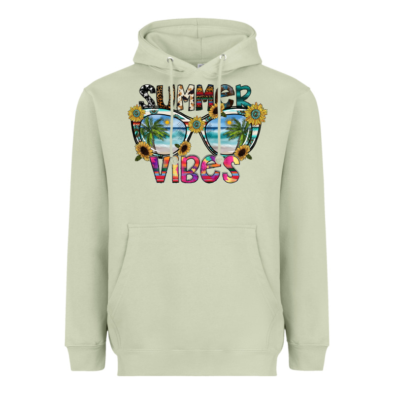 Summer Vibes Heavyweight Hoodie by SublimationCraftShop | Teevron