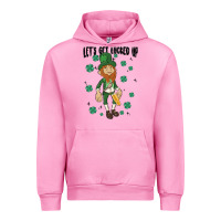 Fuchsia Pink let's get lucked up Urban Hoodie - MaliasSmallBusiness