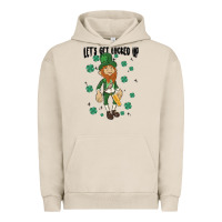 Pigment French Oak let's get lucked up Urban Hoodie - MaliasSmallBusiness