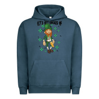 Pigment Midnight Navy let's get lucked up Urban Hoodie - MaliasSmallBusiness