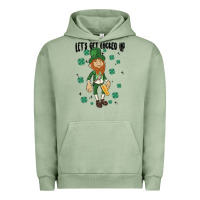Pigment Oil Green let's get lucked up Urban Hoodie - MaliasSmallBusiness