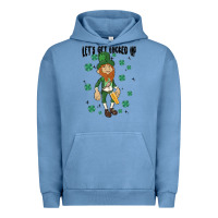 Pigment Pebble Blue let's get lucked up Urban Hoodie - MaliasSmallBusiness